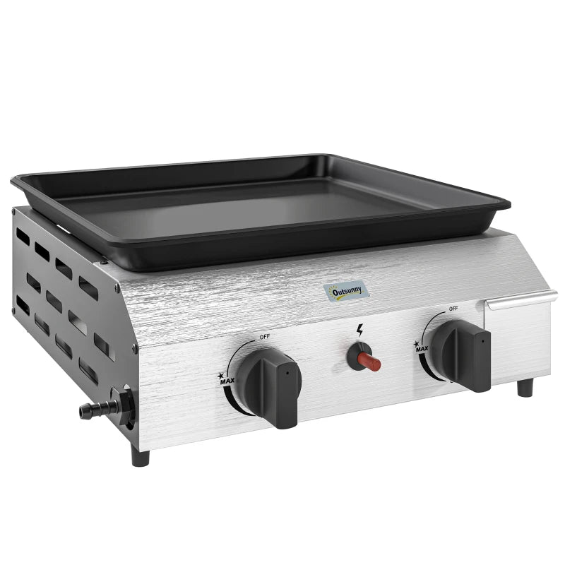 Tabletop Gas BBQ – Two Burner Portable Outdoor Grill