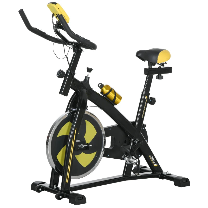 Home Gym Cycling Machine – Yellow, Adjustable Settings