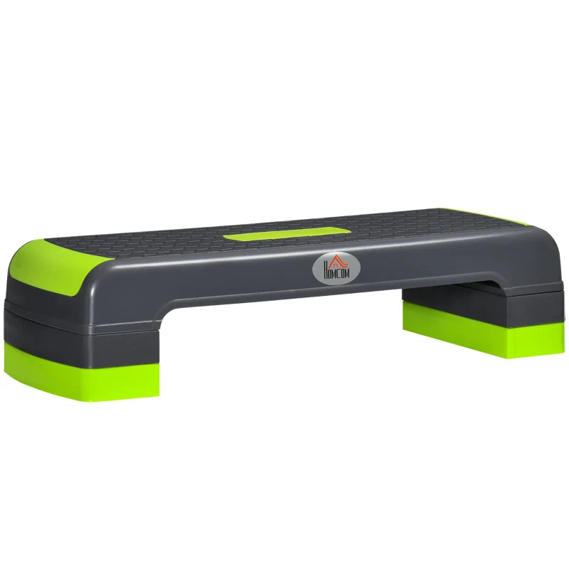 Fitness Stepper with 3 Height Levels – Grey and Green
