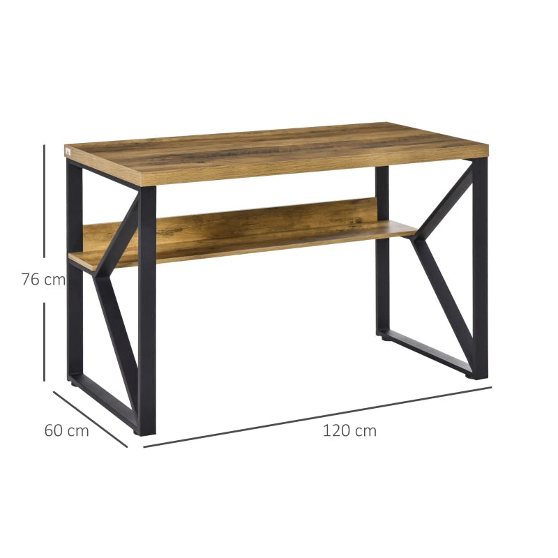 Home Office Desk with Storage – Wood Effect Finish