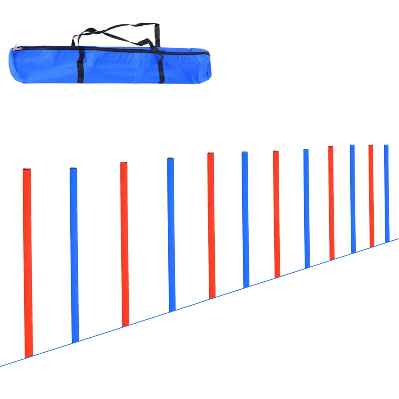 Adjustable Dog Agility Training Set – Poles for Obedience & Play