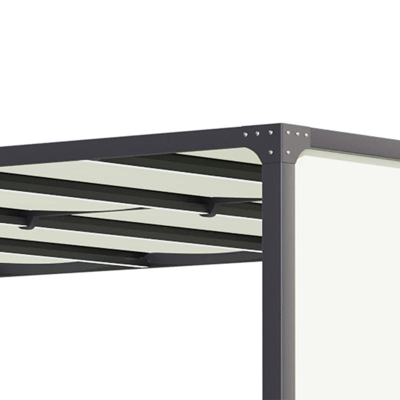 Cream White Outdoor Pergola for Patio or Garden – Elegant Sun Shelter 3x4M