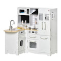 Large White Kids Kitchen Playset – Realistic Pretend Role Play Toy for Children