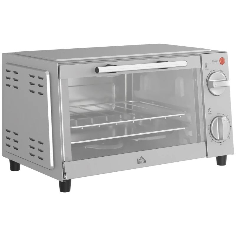9L Mini Oven, Toaster with Timer & Adjustable Temperature, 750W