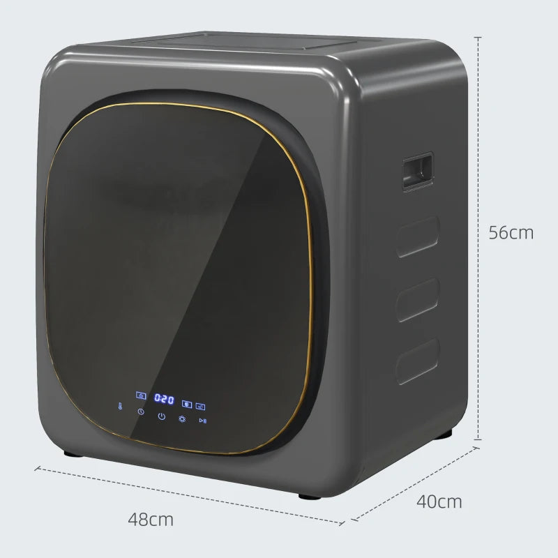 4kg Compact Tumble Dryer with Smart Mode & Deodorize, Grey