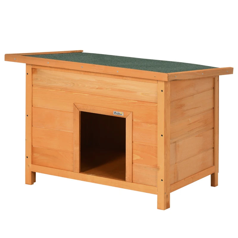 Wooden Dog Pet House Elevated with Open Roof