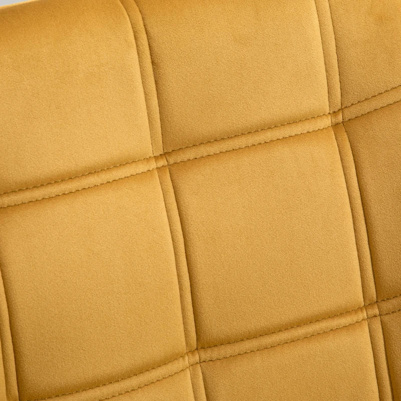 Slanted Back Armchair, Modern Accent Chair with Wood Legs – Yellow