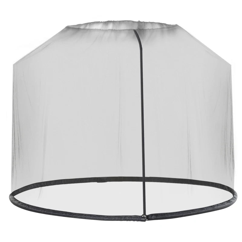 Mosquito Insect Net Umbrella Table Cover for Outdoor Patio with Zipped Door – 2.3m
