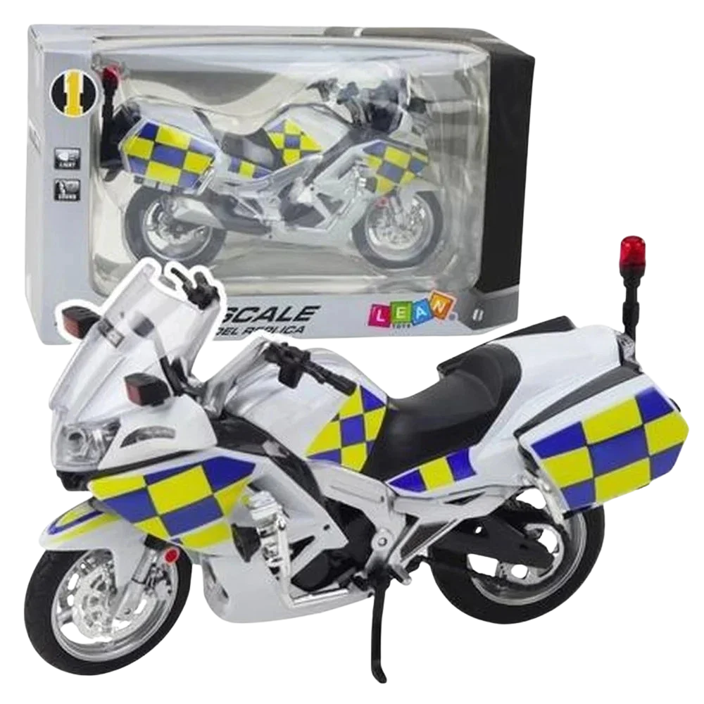 Police Motorcycle With Light And Sound 1:12 Top Quality Toy