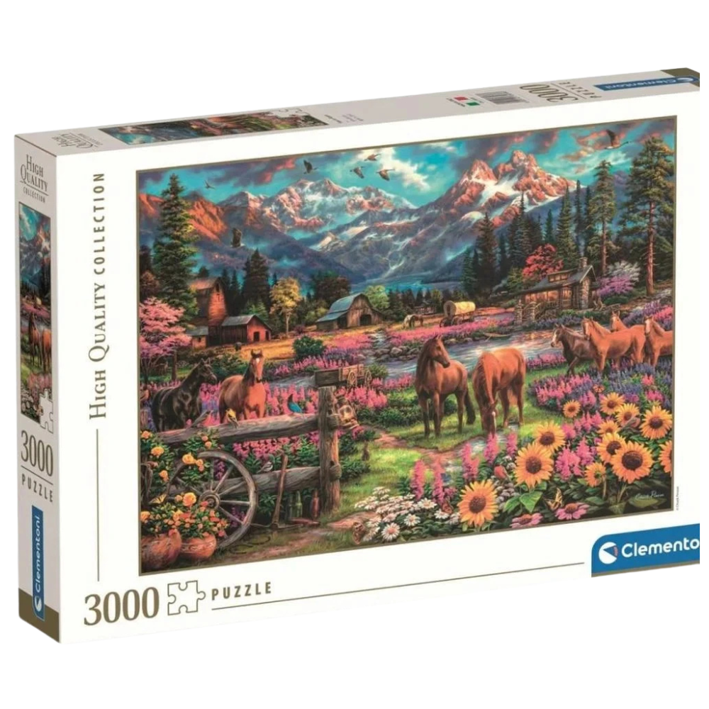 Clementoni Free To Roam 3000 Piece Jigsaw Puzzle Scenic Artwork for Adults and Puzzle Lovers