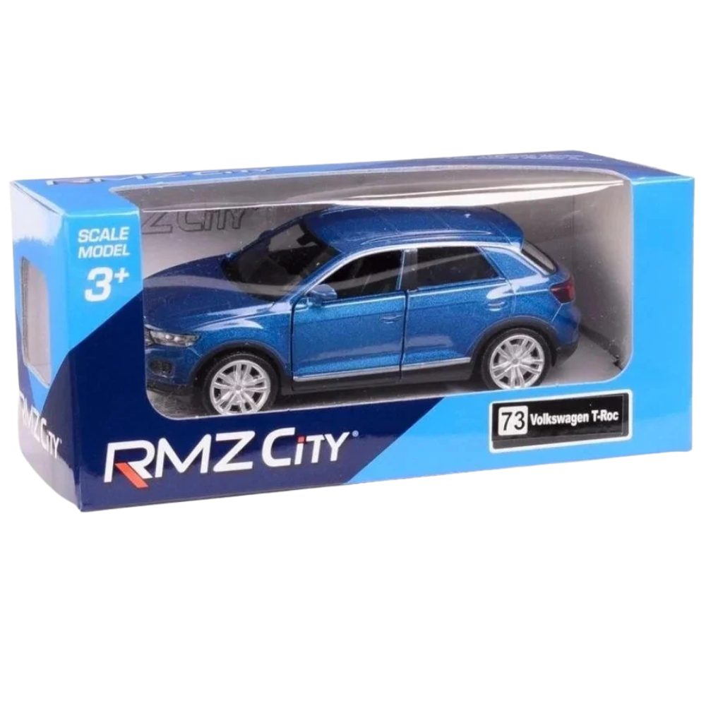 RMZ City Volkswagen T-Roc Blue Model Car, Detailed Collectible Die-Cast Vehicle Toy for Car Fans