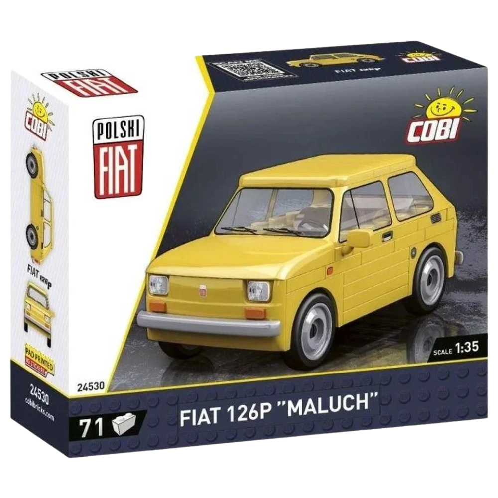 Fiat 126p Maluch Building Blocks Set, Classic Car Construction Toy for Creative Building Fun