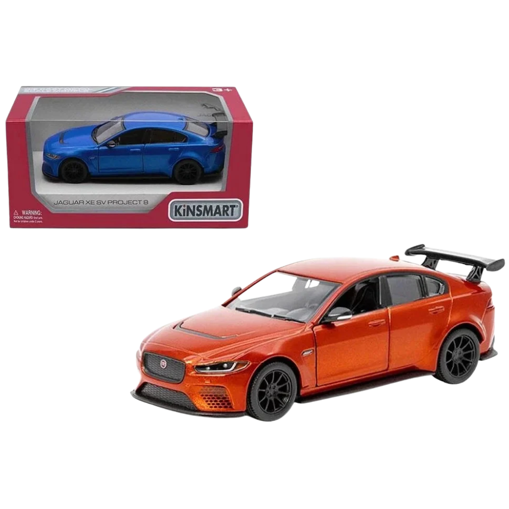 Jaguar XE SV Project 8 Model Car Toy, Detailed Miniature Sports Sedan Collectible Vehicle