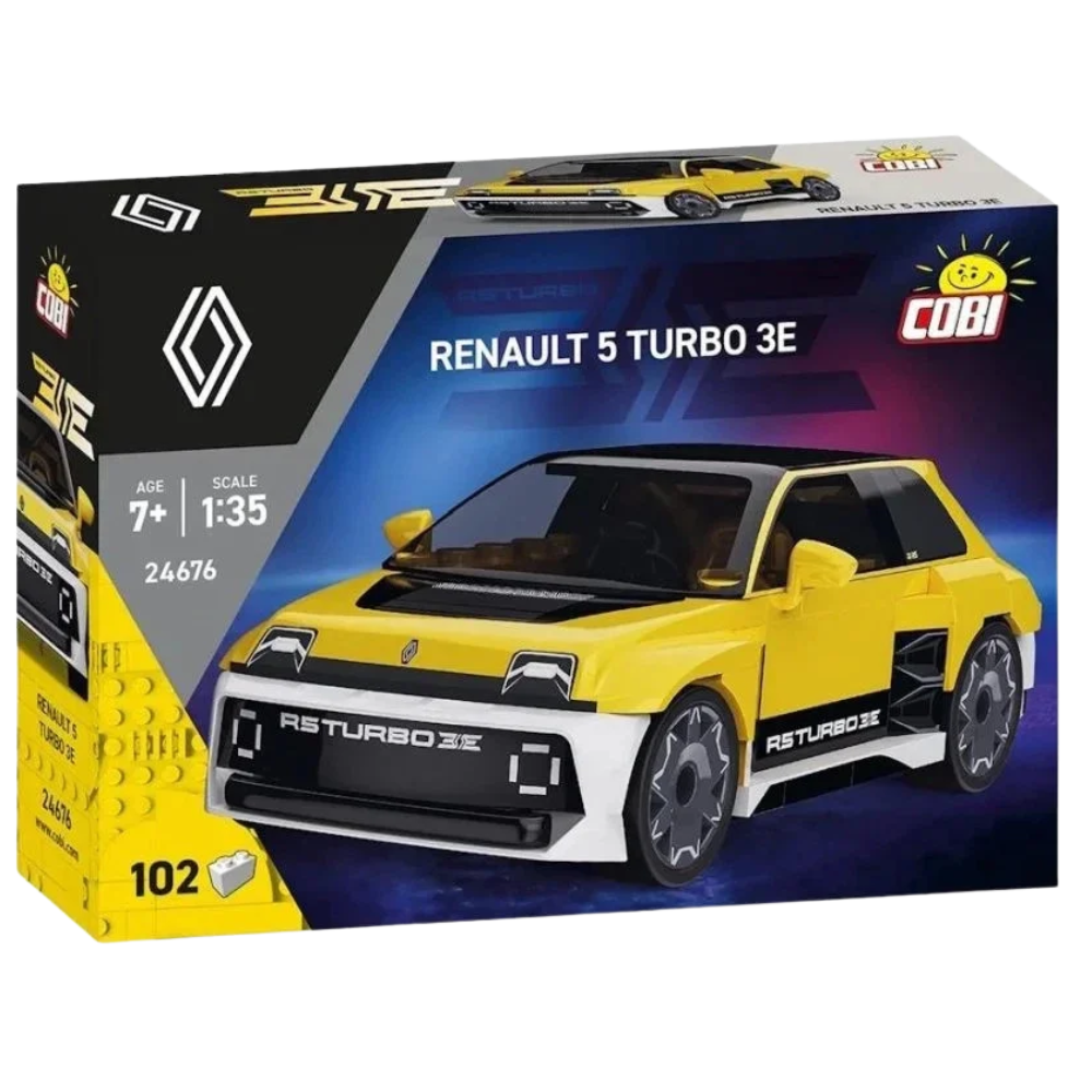 COBI Renault 5 Turbo 3E Building Blocks Set Sports Car Model Construction Toy for Car Fans