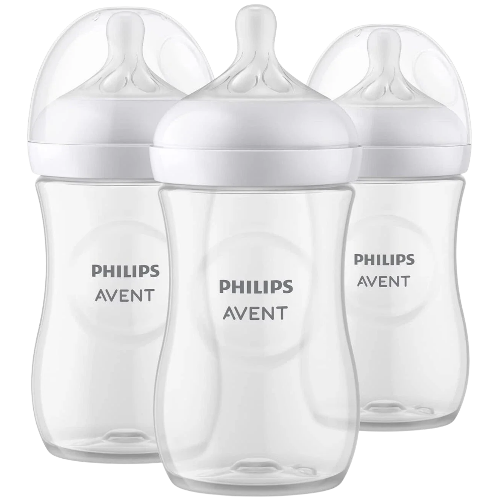 Philips Avent Natural Response Baby Bottles 3 Pack 260ml Anti-Colic BPA-Free 1m+