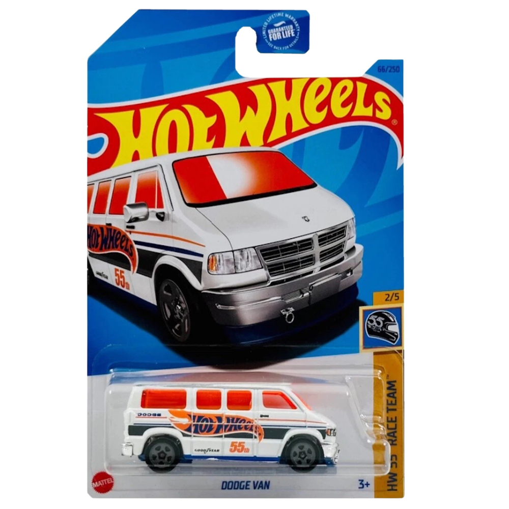 Hot Wheels Dodge Van Die-Cast Vehicle Toy Collectible Model for Kids and Car Fan Gift Set