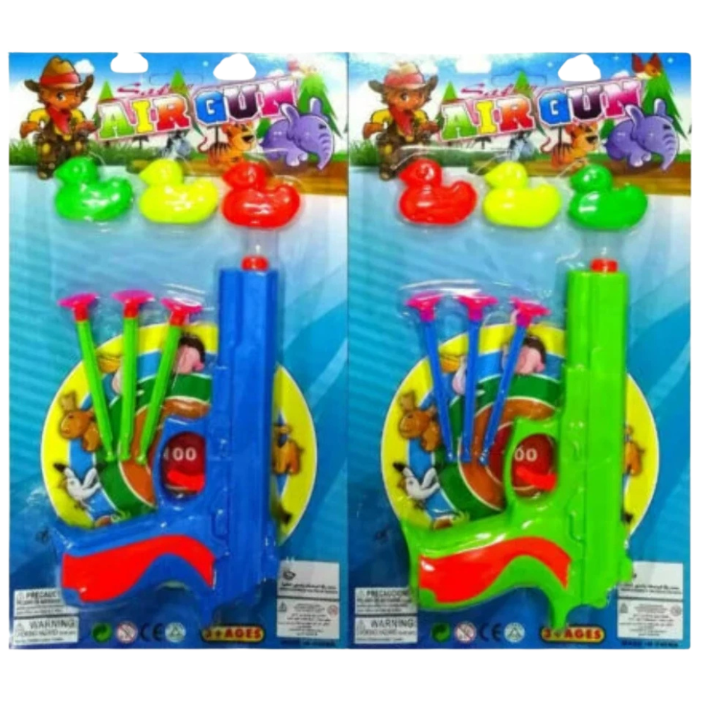 Kids Duck Target Shooting Game Toy Set with 3 Moving Duck Targets