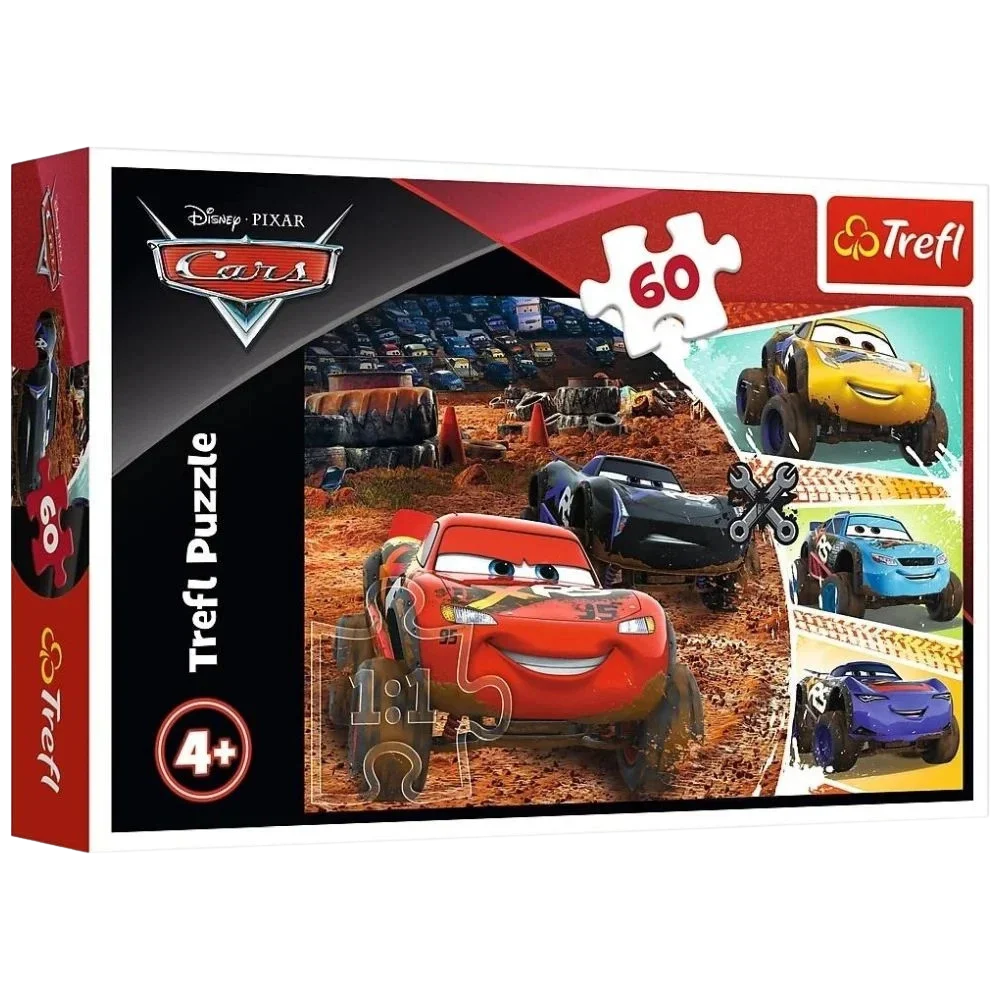 Trefl Disney Pixar Cars Lightning McQueen and Friends 60 Piece Jigsaw Puzzle for Children