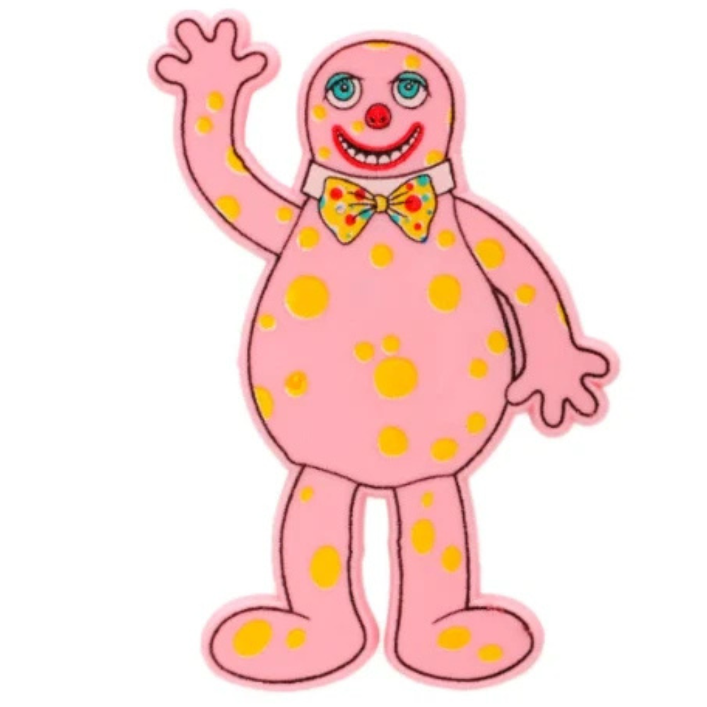 Mr Blobby Waving Pin Brooch Collectible Character Badge Novelty Accessory