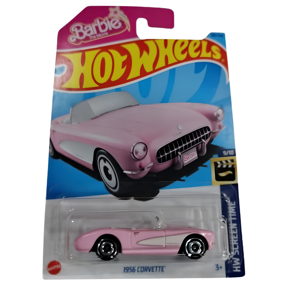 Hot Wheels Corvette Barbie Movie 1956 Die-Cast Vehicle Retro Collectible Kids Gift Model