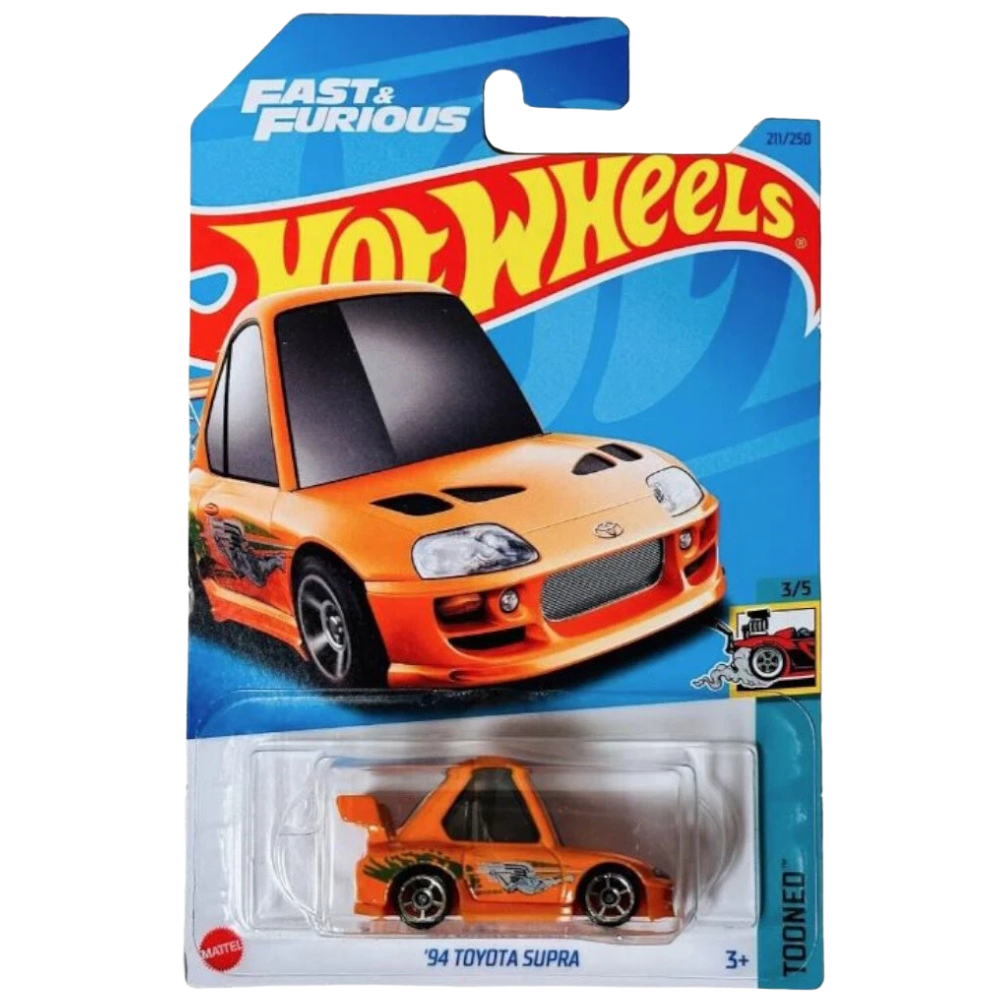 Hot Wheels Fast & Furious 1994 Toyota Supra Die-Cast Sports Car Collectible Toy