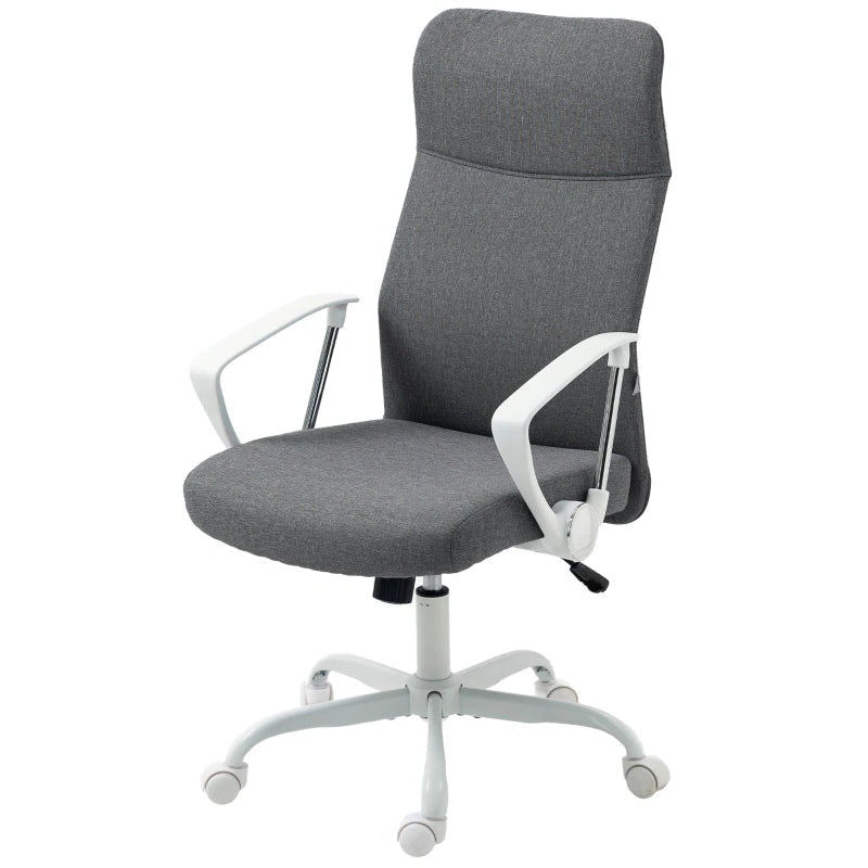 Grey Fabric Office Chair with High Back