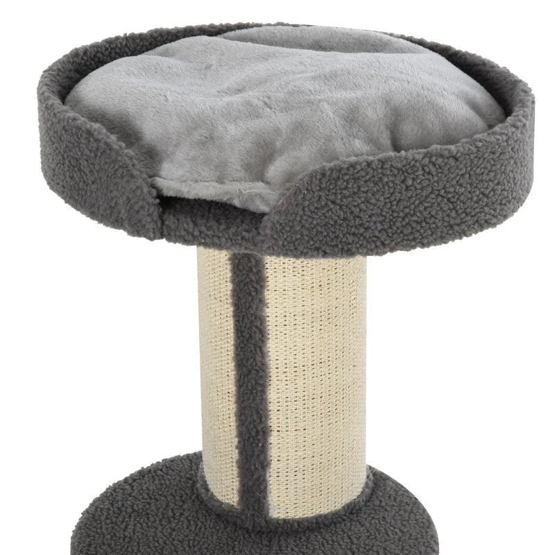 Kitten Cat Tower with Scratching Posts – 91cm Grey
