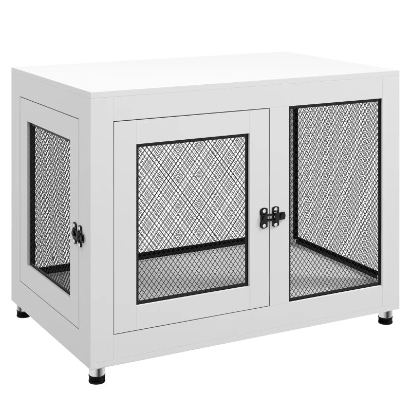 Dog Cage & Side Table 2-in-1 with Cushion – Large Size