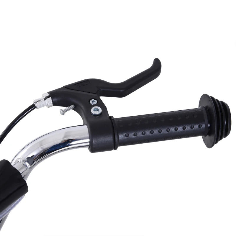 Kick Scooter for Ages 5+, 16" Wheels, Dual Brakes, Adjustable Handlebar, Black