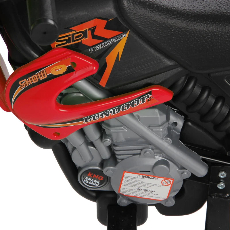 Children's 6V Electric Motorbike Ride-On Toy - Red Motorcycle Scooter for Ages 3-6