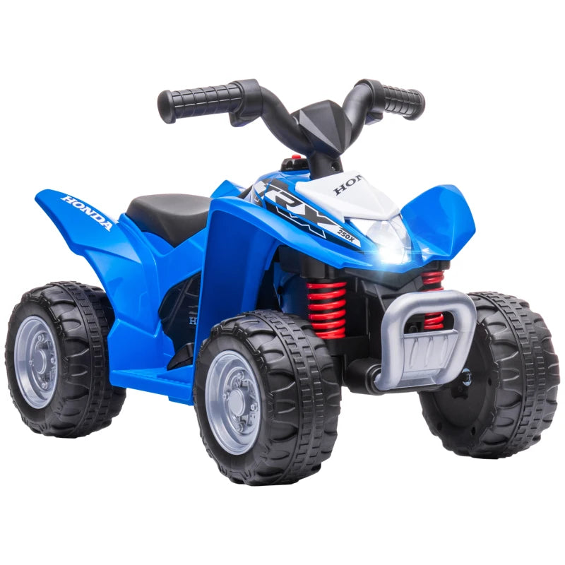 Blue 6V Electric Quad Bike for Toddlers, Honda Licensed ATV Ride-On, Ages 1.5-3