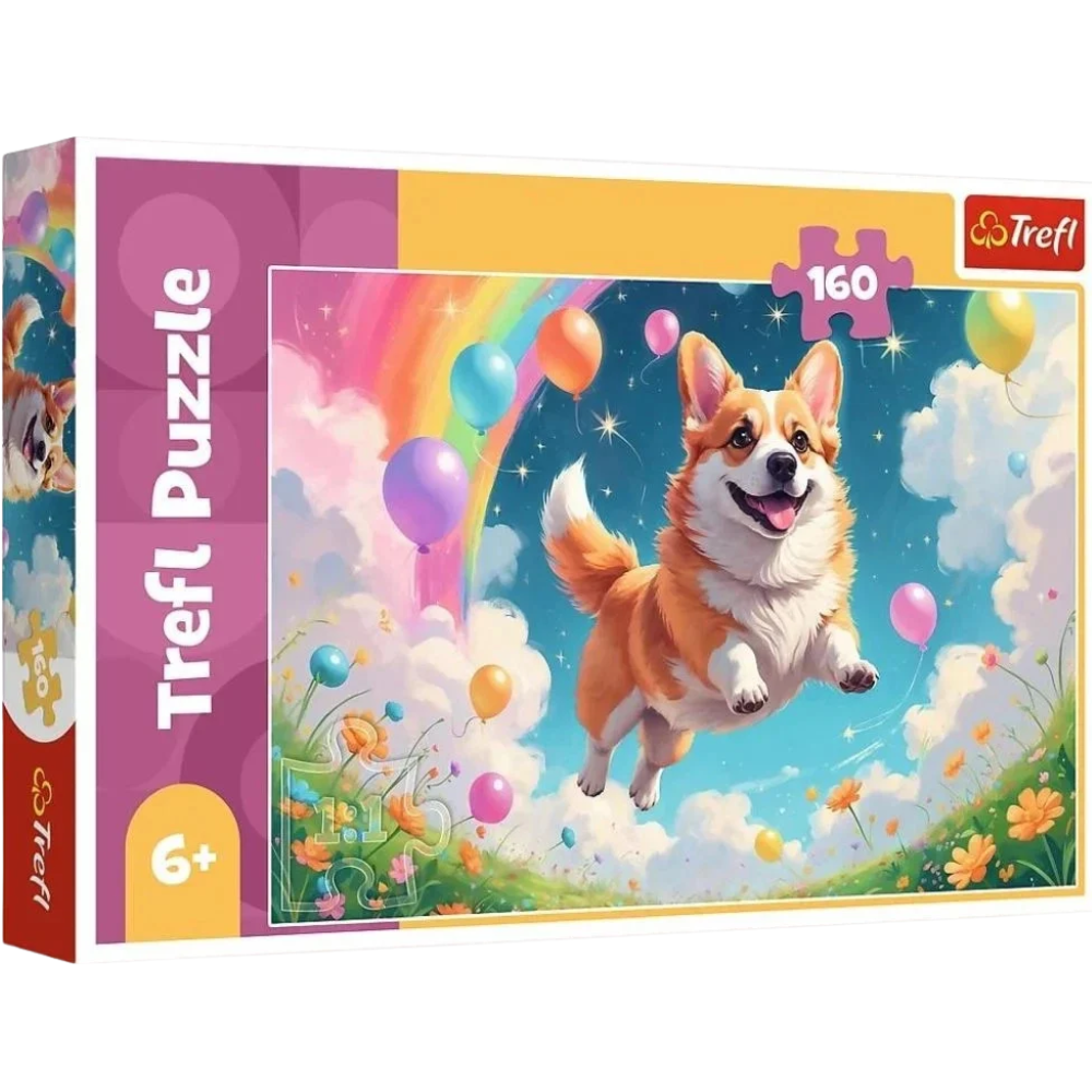 Trefl Man's Best Friend Jigsaw Puzzle 160 Pieces Dog-Themed Puzzle for Children and Animal Lovers