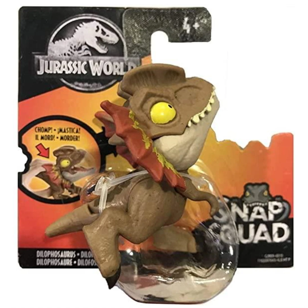 Jurassic World Snap Squad Camp Cretaceous Dilophosaurus Figure Mattel Toy New