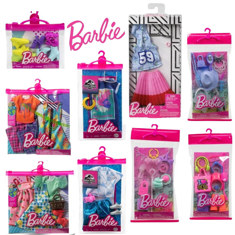Barbie Accessories Set Doll Clothes Shoes Jewellery & Sunglasses Matte New Toy
