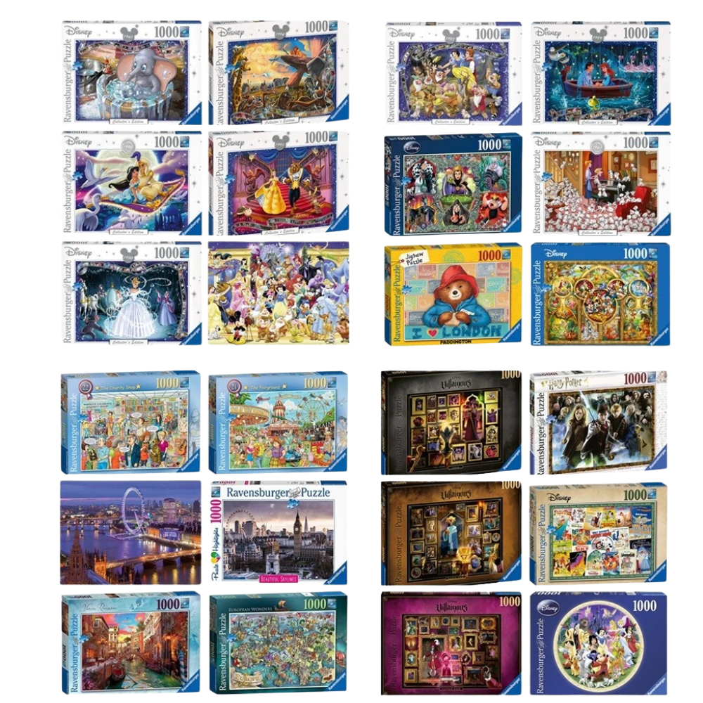 Ravensburger Jigsaw Puzzles 35–1000 Pieces Disney Harry Potter Frozen & More Themes