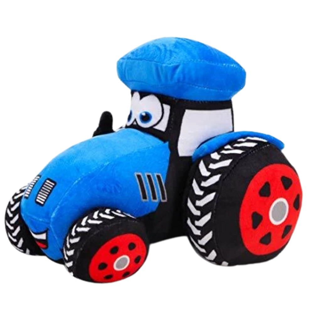 Toyland 21cm Plush Farm Tractor Blue Soft Cuddly Kids Toy Farm Vehicle Decoration Pl16-Blue