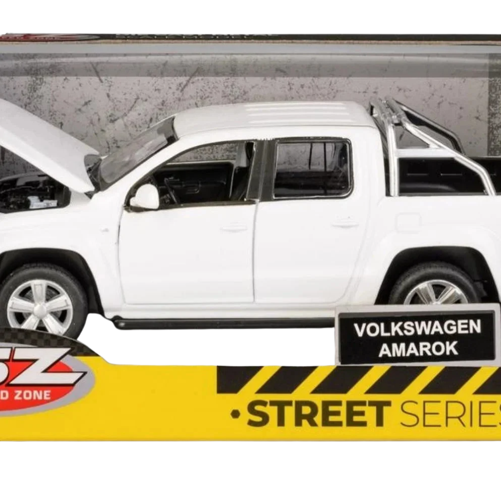 Volkswagen Amarok White Pickup Truck Toy Model Vehicle for Kids Collectors and Car Enthusiasts Gift