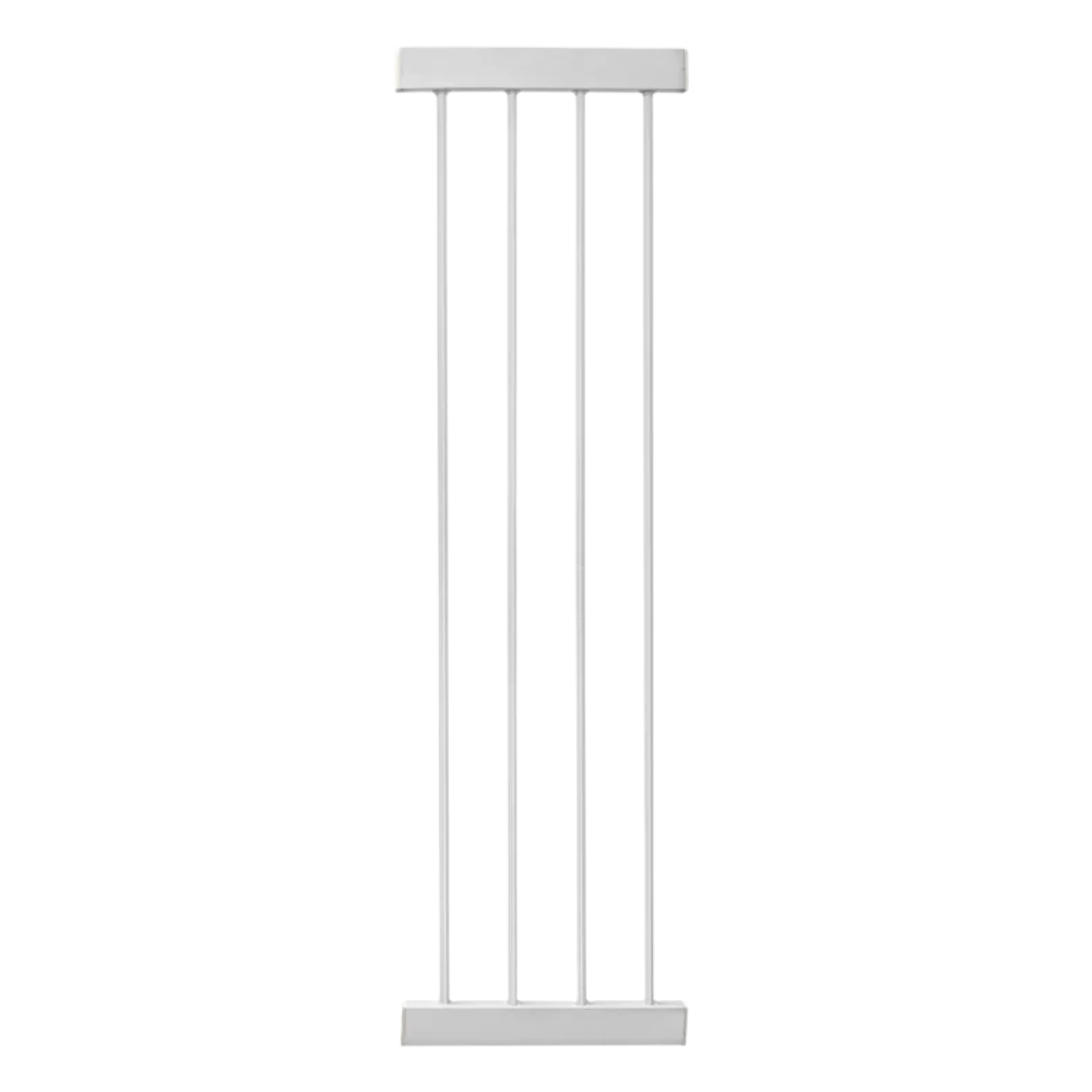 Callowesse Saluki White Heavy Duty Metal Dog Safety Gate Extension 28cm Tall Narrow Pet Gate