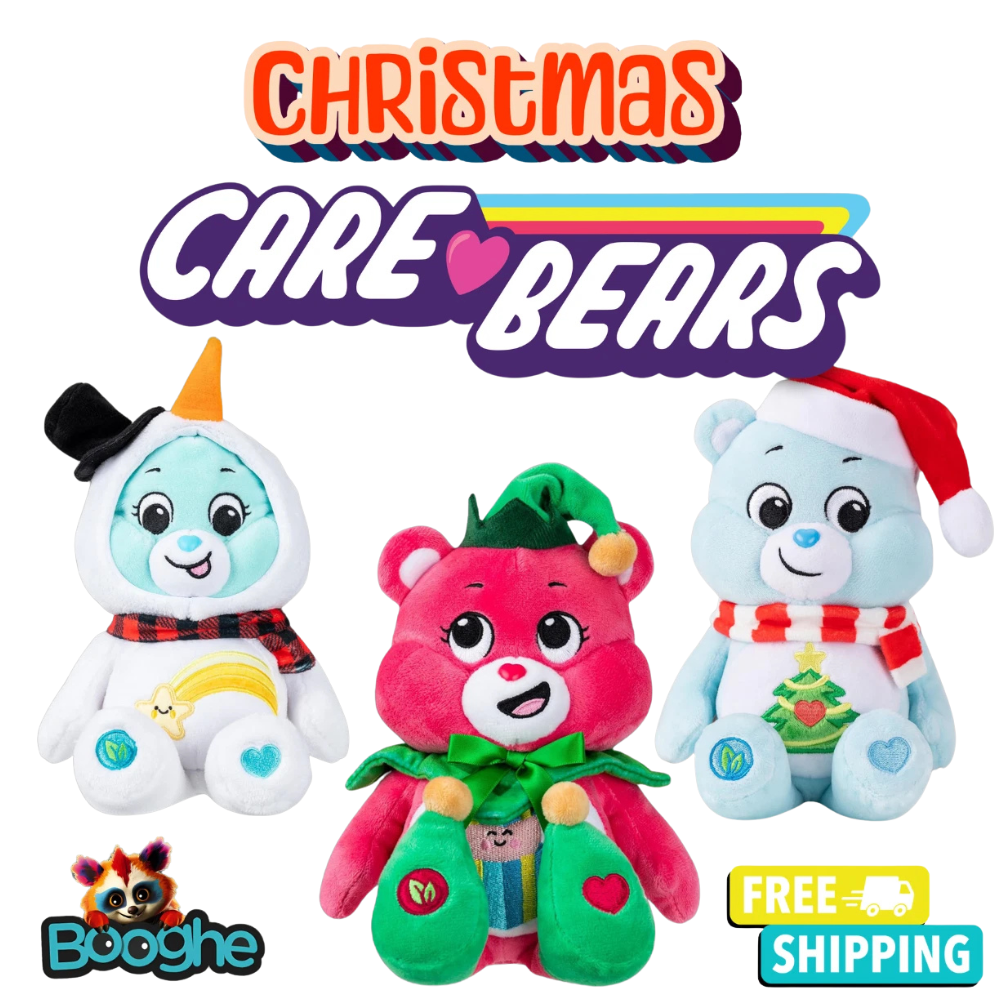 Christmas Care Bears Soft Plush Toys Choose Your Favourite Bear Christmas Holiday Gift for Kids 3+