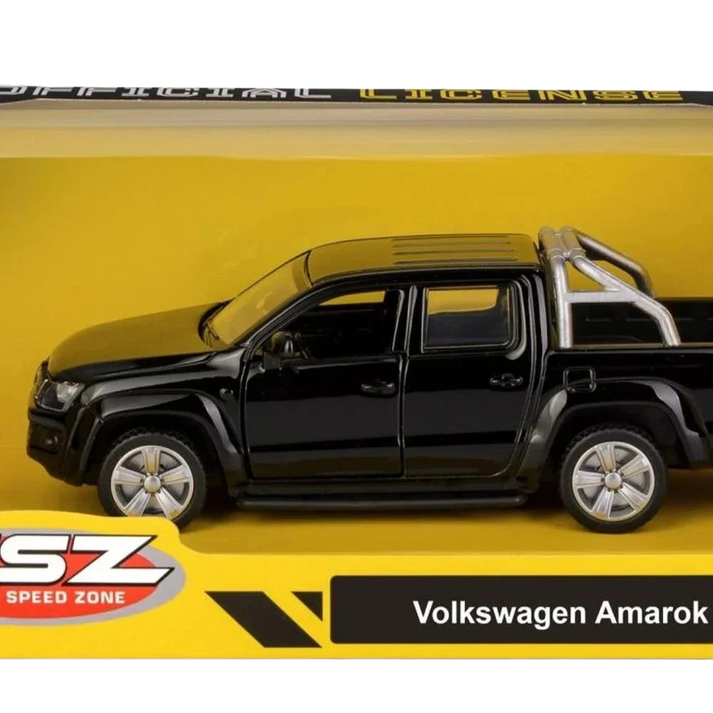 Volkswagen Amarok Black Pickup Truck Toy Car Model Vehicle for Kids Collectors and Gift Giving Fun