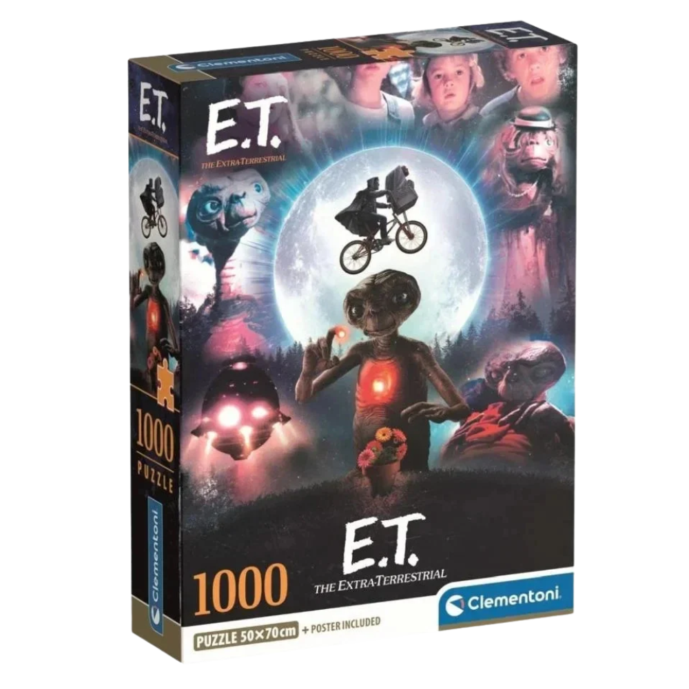 Clementoni E.t. Cult Movies Jigsaw Puzzle 1000 Pieces Movie Poster Puzzle for Adults and Fans