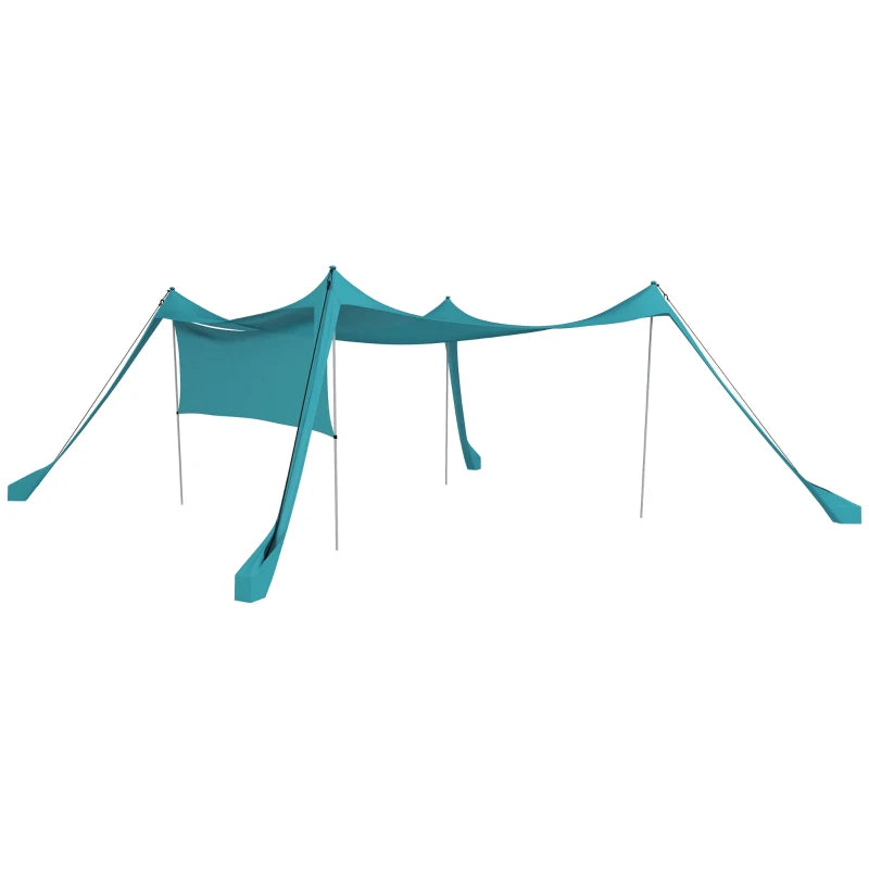 Portable Beach Tent with Removable Sidewall – Sky Blue