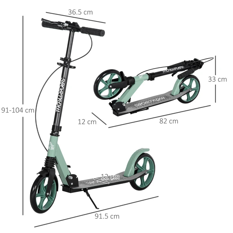 Foldable Kick Scooter for Teens & Adults – Dual Brake System