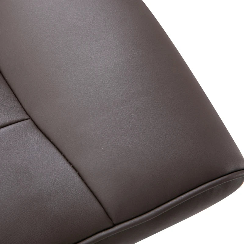 Brown Recliner Armchair with Footrest – High Back Lounge Chair
