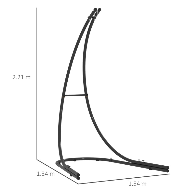 Sturdy Metal Hammock Chair Stand, Extra Large Base, 150 KG Capacity for Indoor Outdoor
