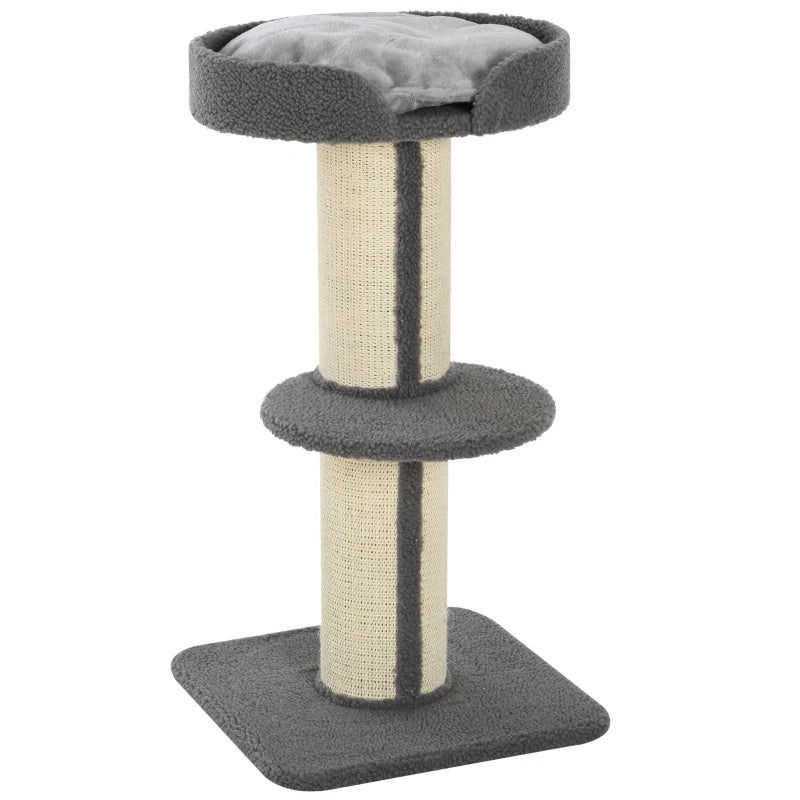 Kitten Cat Tower with Scratching Posts – 91cm Grey