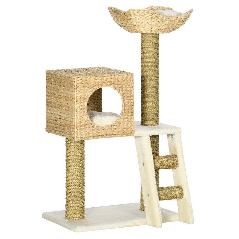 Cat Tree with Scratching Posts, Cozy Bed & House