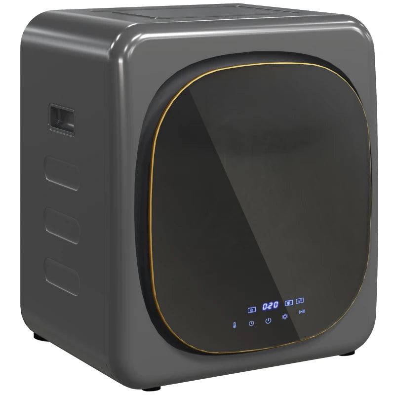 4kg Compact Tumble Dryer with Smart Mode & Deodorize, Grey