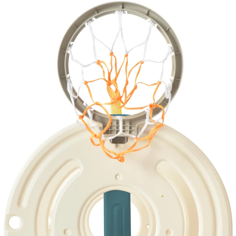 Children’s 4-in-1 Outdoor Play Equipment with Slide, Bus, Ladder & Basketball Hoop