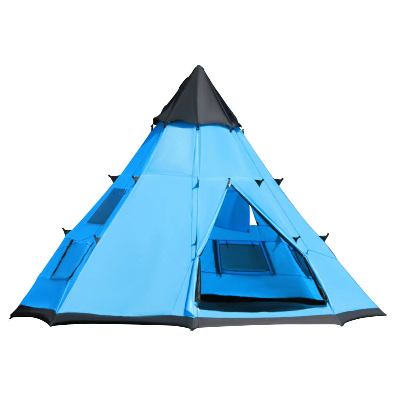 6-Man Tipi Tent – Easy Setup & Carry Bag Included